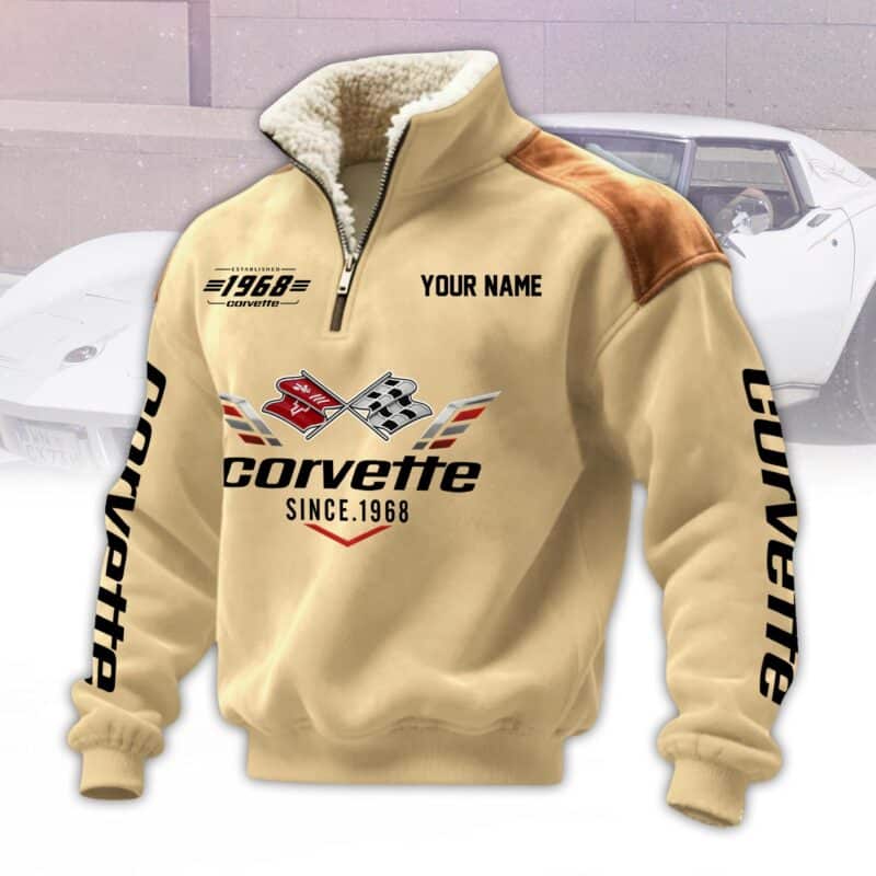 corvette1-33.jpg Corvette Fleece Pullovers Corvette C3 Half Zip Fleece Pullover