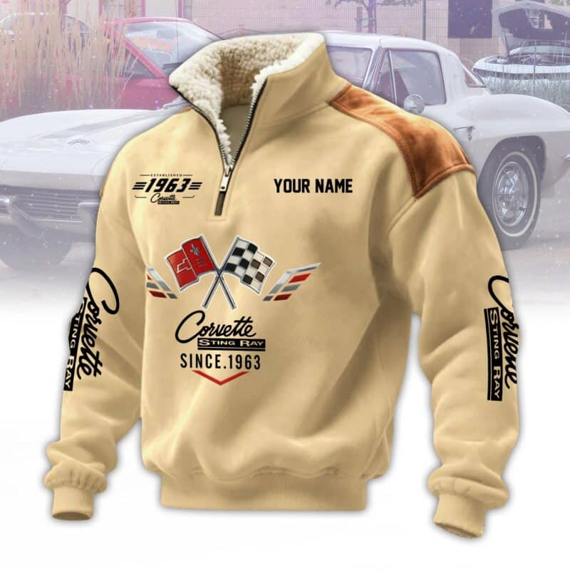 corvette2-32.jpg Corvette Fleece Pullovers Corvette C2 Half Zip Fleece Pullover