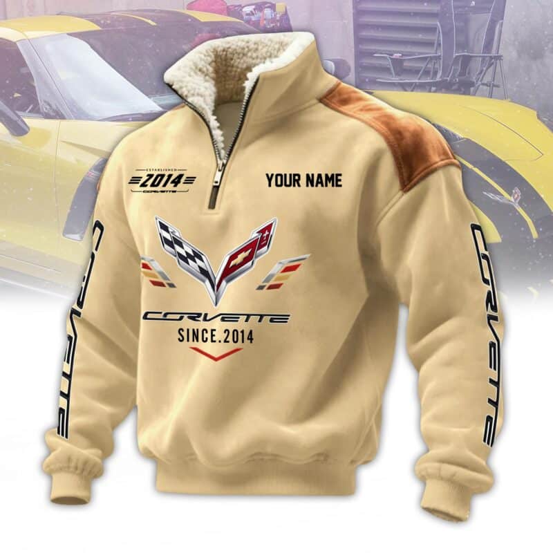 corvette2-37.jpg Corvette Fleece Pullovers Corvette C7 Half Zip Fleece Pullover