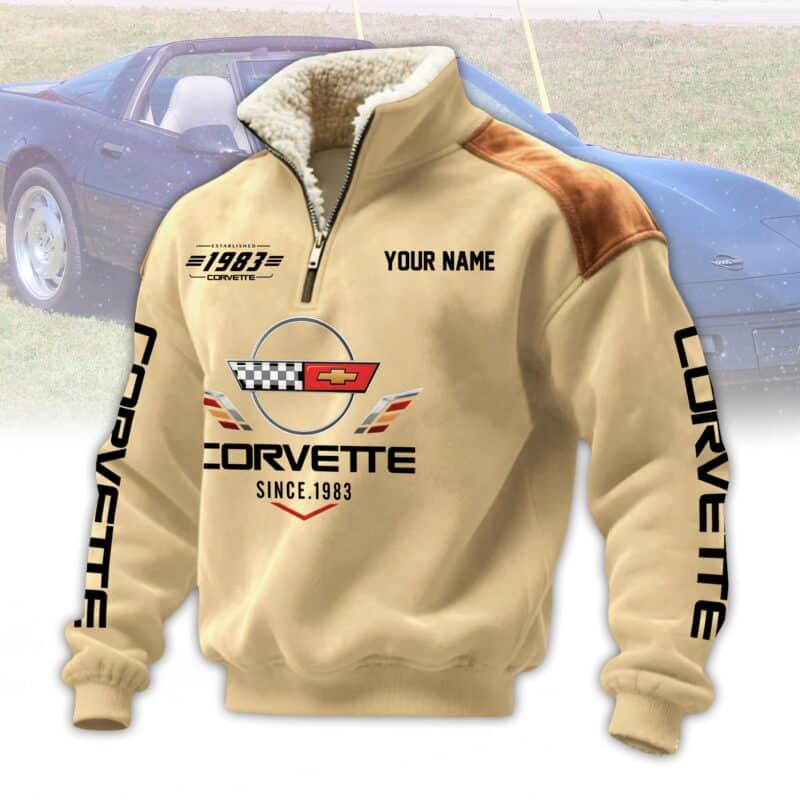 corvette6-28.jpg Corvette Fleece Pullovers Corvette C4 Half Zip Fleece Pullover